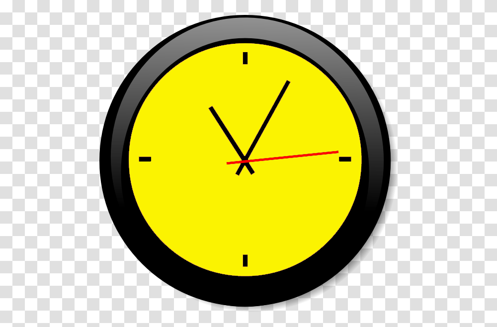Clock Yellow A Clock Clip Art Free, Analog Clock, Wall Clock Transparent Png