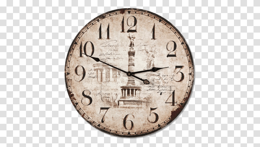 Clockface Clock L Horloge Relojshabbychic Shabby Ceasuri De Perete Vintage, Clock Tower, Architecture, Building, Analog Clock Transparent Png