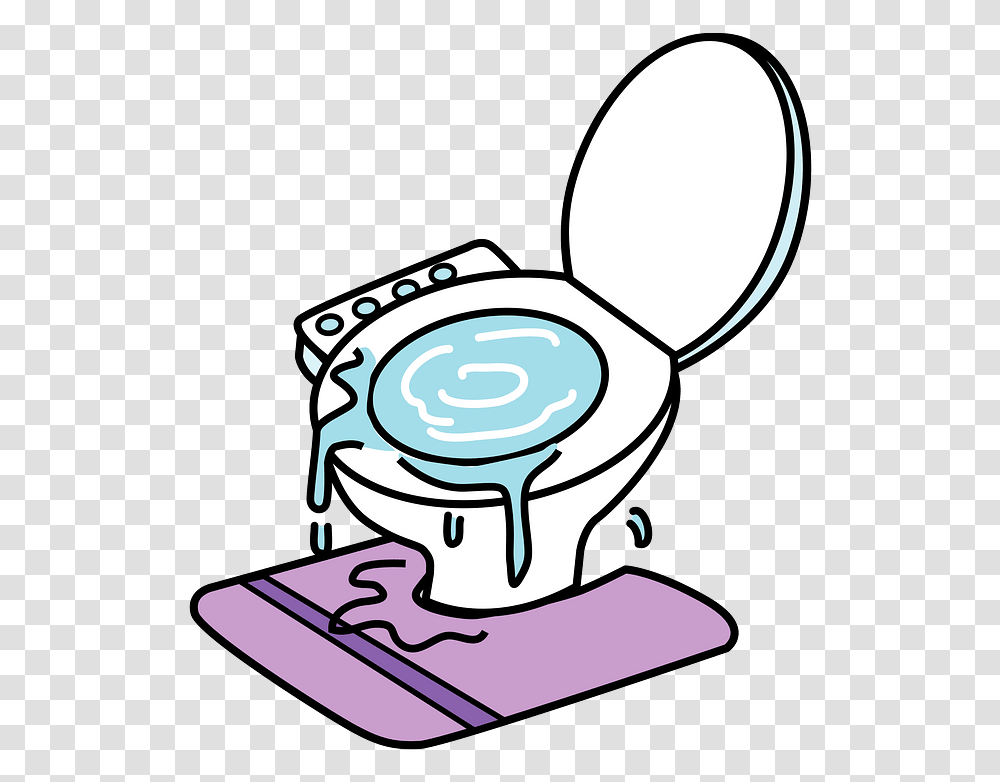 Clogged Toilet Clipart Toilette Cartoon Image, Scale, Magnifying, Bathroom, Indoors Transparent Png