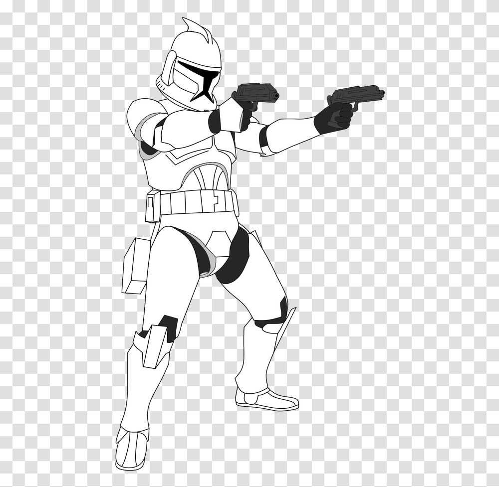 Clone Trooper Science Fiction Star Wars Clone Wars Star Wars Clone Trooper Drawing, Person, Helmet, People, Duel Transparent Png