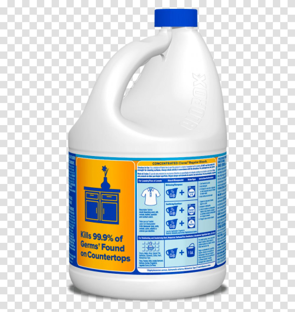 Clorox Bleach Container Cap, Beverage, Drink, Milk, Label Transparent Png