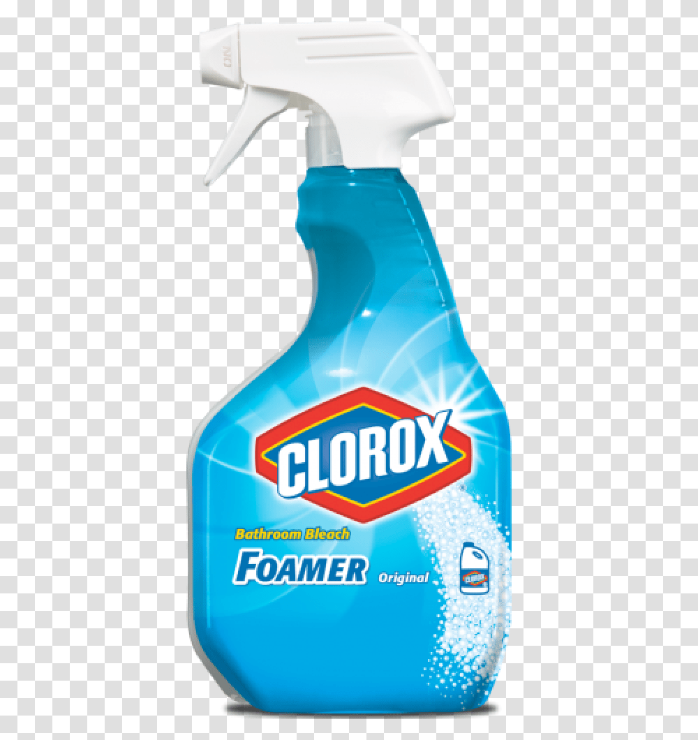 Clorox Bleach Foamer Clorox Foam Spray, Bottle, Beverage, Outdoors Transparent Png