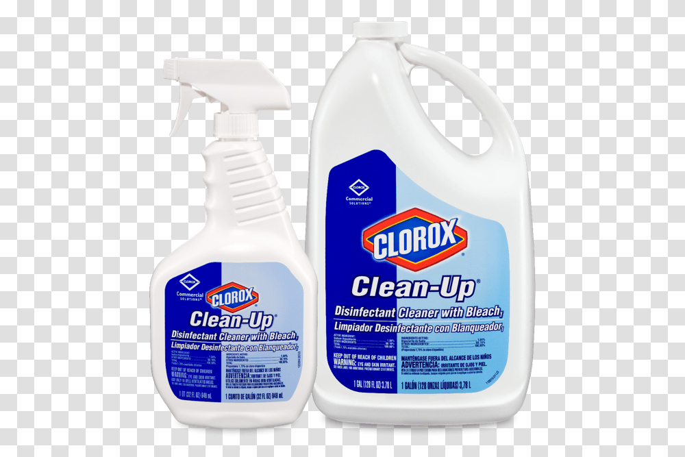 Clorox Clean Up Disinfectant Cleaner, Label, Bottle, Cosmetics Transparent Png