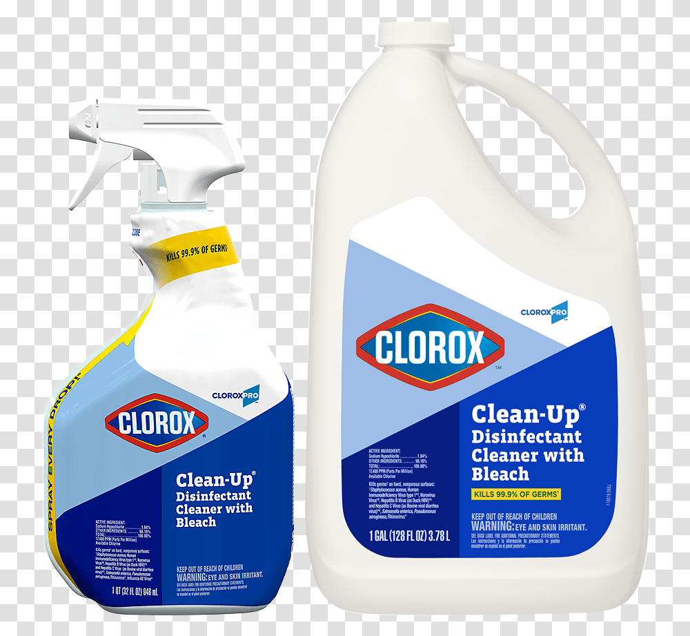 Clorox Clean Up Pro, Label, Bottle, Can Transparent Png