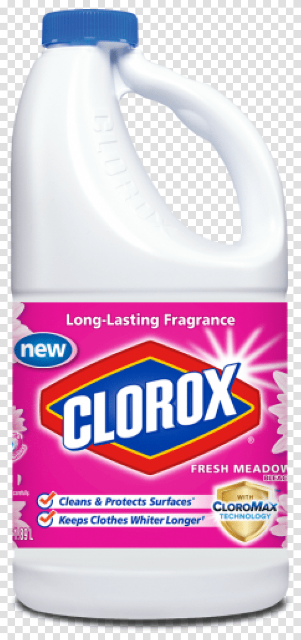 Clorox Concentrated Bleach Fresh Meadow Clorox, Beverage, Drink, Milk, Gum Transparent Png