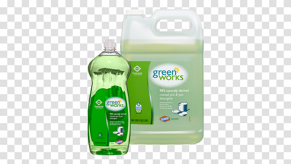 Clorox Green Works, Bottle, Shampoo, Lotion, Beverage Transparent Png