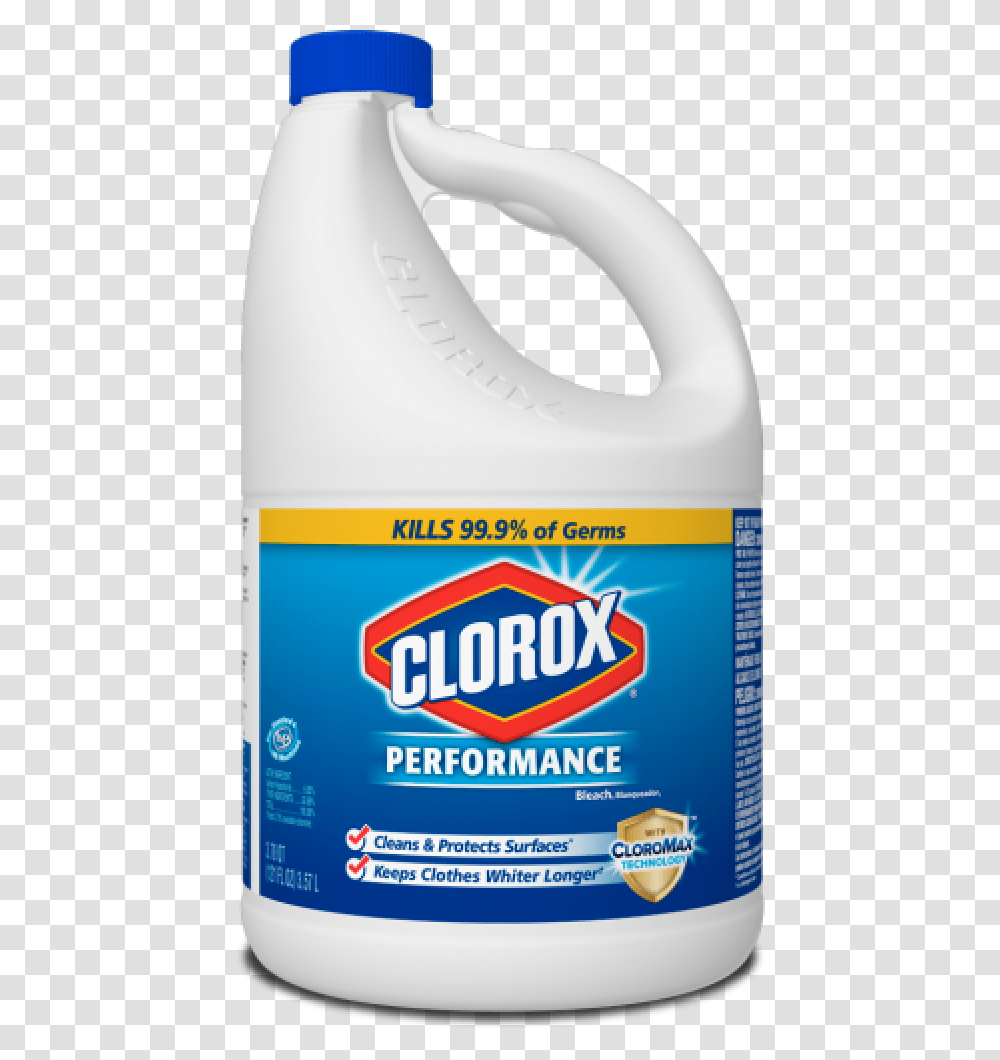Clorox Performance Bleach With Cloromax Clorox Non Chlorine Bleach, Label, Seasoning, Food Transparent Png