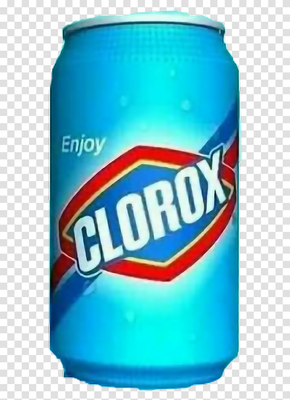 Clorox Sad Meme Can Blue Freetoedit, Soda, Beverage, Logo Transparent Png
