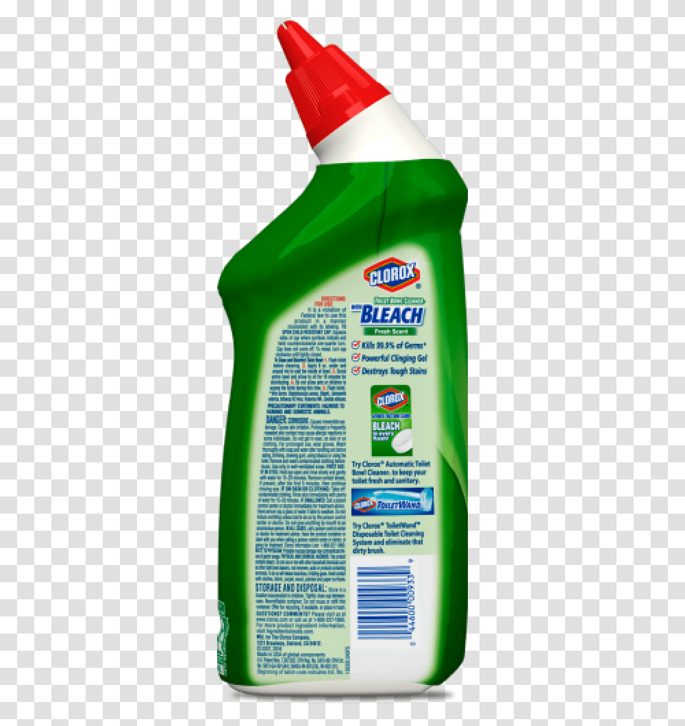 Clorox Toilet Bowl Cleaner Label, Bottle, Food, Tin, Syrup Transparent Png