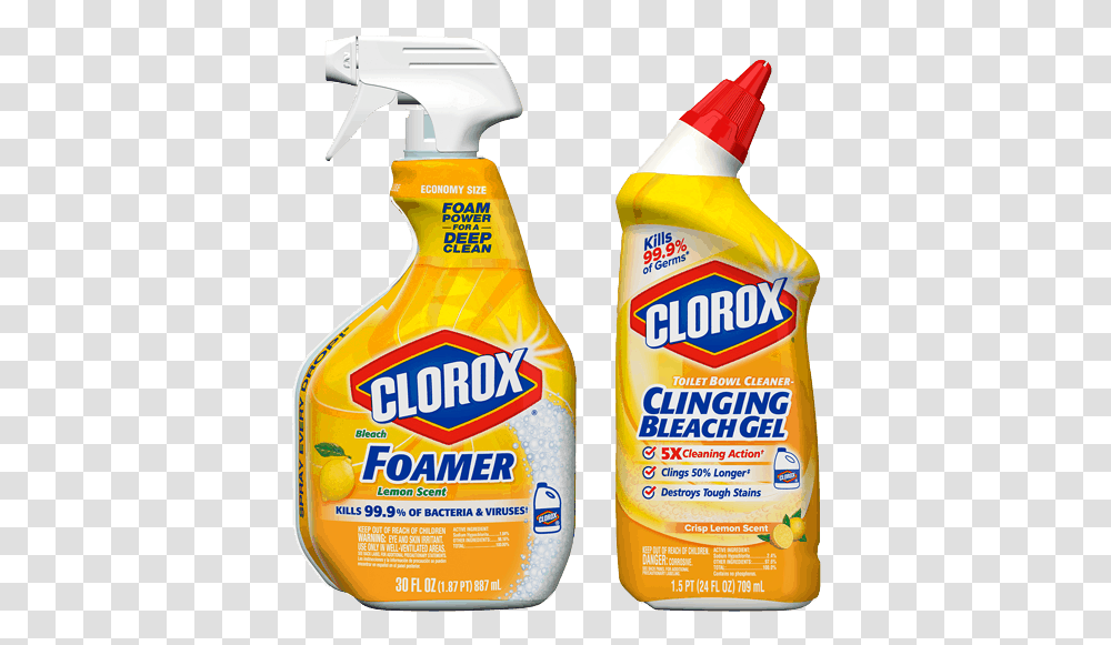 Clorox Toilet Bowl Cleaner Lemon, Bottle, Tin, Can, Label Transparent Png