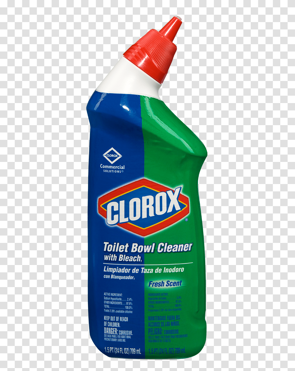 Clorox Toilet Bowl Cleaner With Bleach Clorox Professional, Cosmetics, Bottle Transparent Png