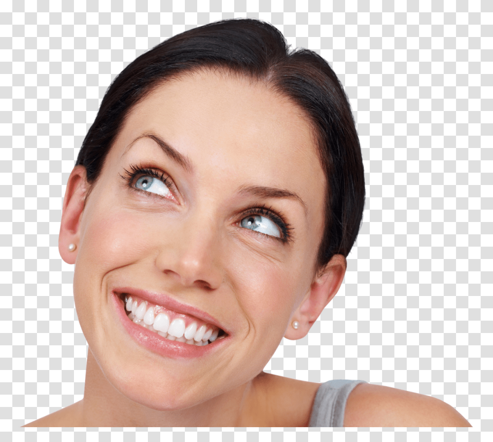 Close Up Of Woman's Face With Beautiful Eyes Girl, Person, Teeth, Mouth Transparent Png