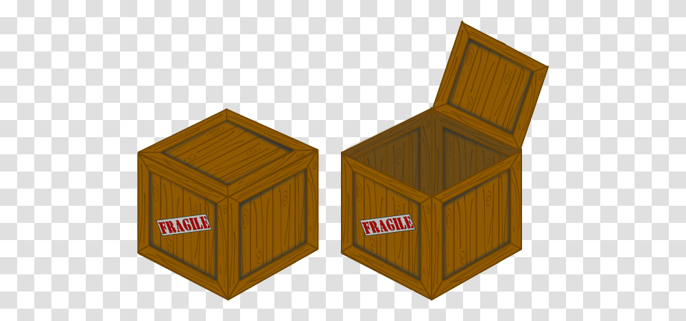 Closed And Open Perspective Crate Clip Art, Box, Wood, Treasure Transparent Png