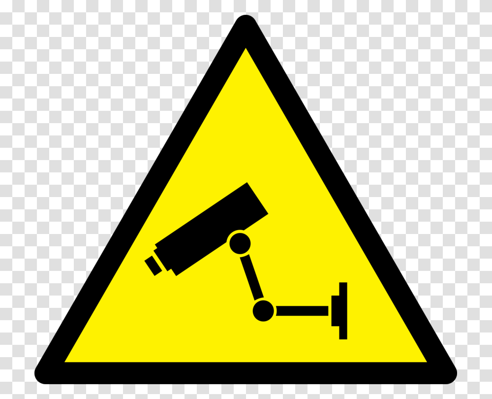 Closed Circuit Television Download Digital Video Recorders Free, Triangle, Sign, Road Sign Transparent Png