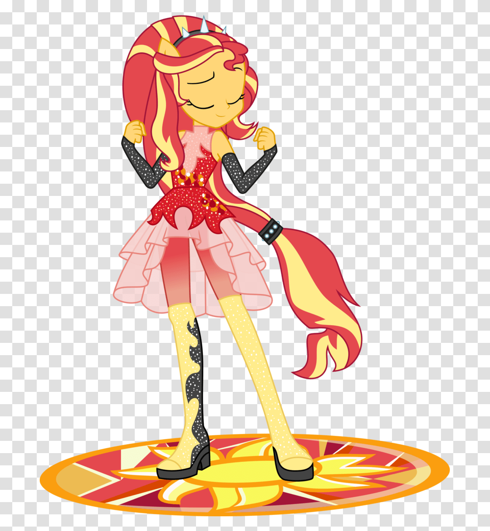 Closed Eyes Clipart Sunset Shimmer Equestria Girls Forgotten Friendship, Toy, Leisure Activities, Circus, Figurine Transparent Png