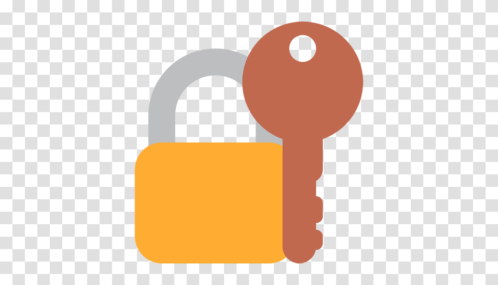 Closed Lock With Key Emoji For Facebook Email Sms Id, Security Transparent Png