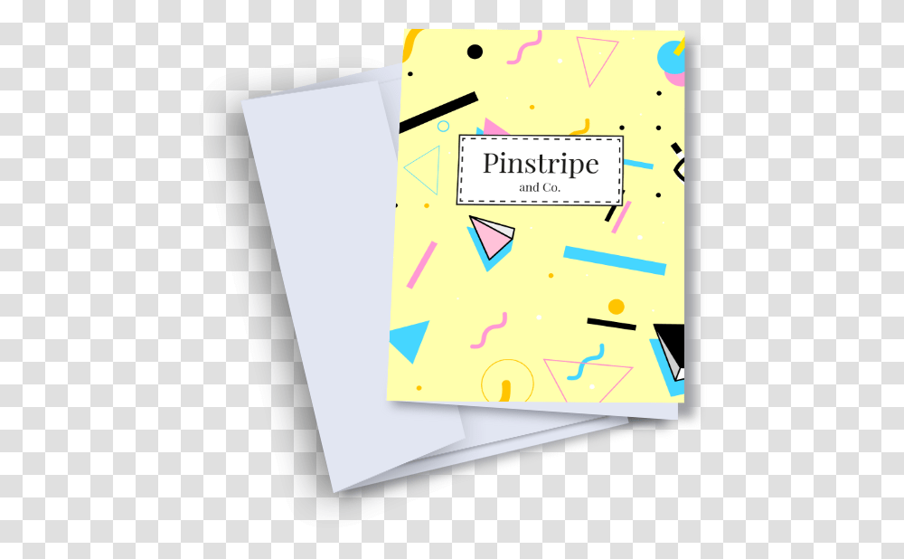 Closed White Envelope Lying Next To A Yellow Greeting Paper, File Binder, File Folder, Flyer Transparent Png