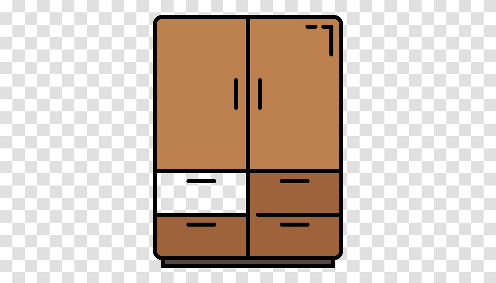 Closet Furniture And Household Icon, Wardrobe, Cupboard Transparent Png