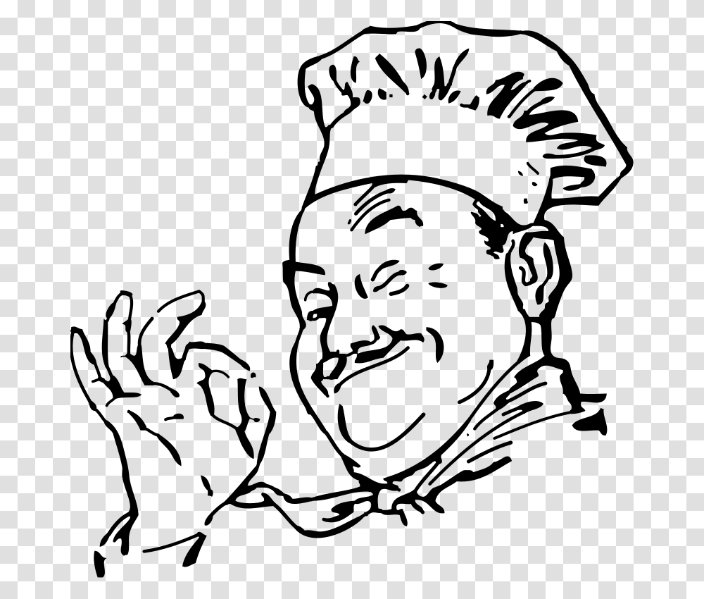 Closeup Of A Concentrated Male Pastry Chef Decorating Dessert, Gray, World Of Warcraft Transparent Png