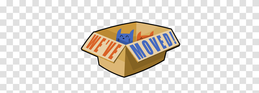 Cloth Cat Animation Weve Moved, Label, Cardboard, Box Transparent Png