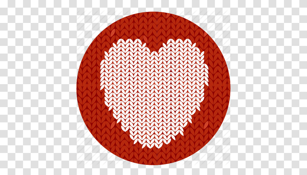 Cloth Fabric Heart Knitwear Love Red Sympathy Valentine, Rug, Logo, Trademark Transparent Png