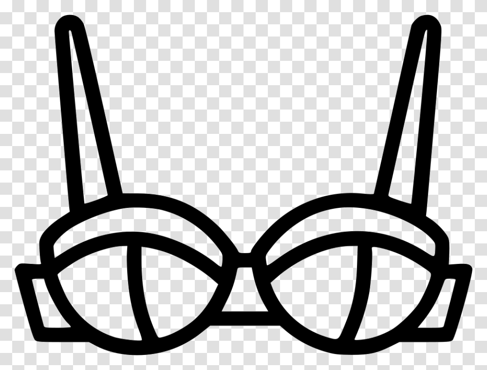 Cloth Inner Women Bra Under Garments Comments Clipart Woman Bra Icon, Goggles, Accessories, Accessory, Glasses Transparent Png