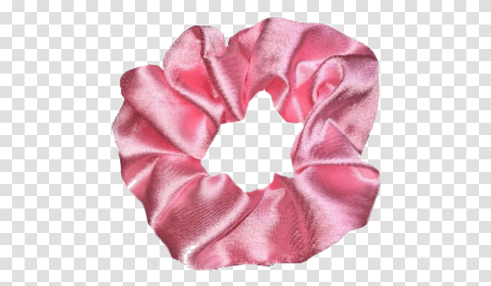 Clothes Aesthetic Pngs Pink Scrunchie, Petal, Flower, Plant, Blossom Transparent Png