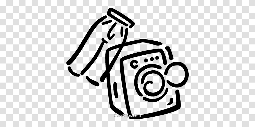 Clothes Dryer And Pants Royalty Free Vector Clip Art Illustration, Camera, Electronics, Stencil, Digital Camera Transparent Png