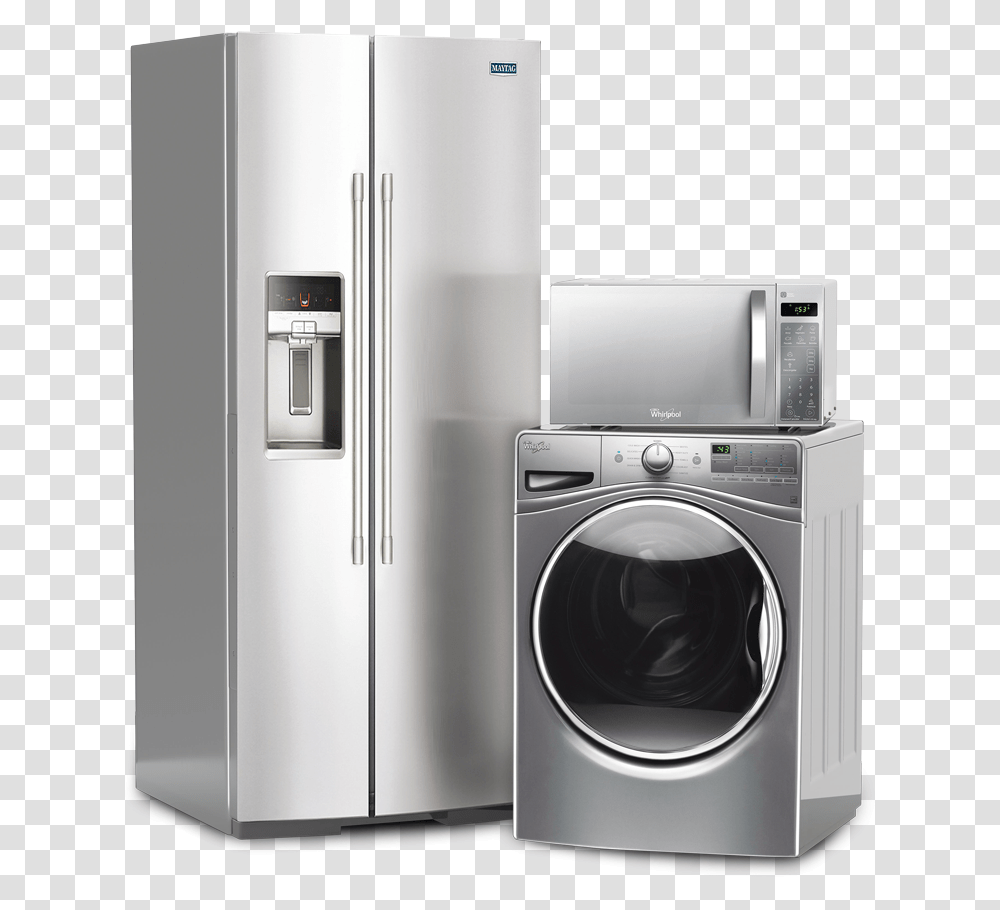 Clothes Dryer, Refrigerator, Appliance, Washer Transparent Png