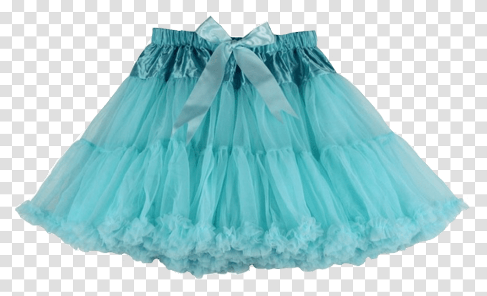 Clothes Skirt Tutu Petticoat Blue Turquoise Cute Miniskirt, Apparel, Dress, Female Transparent Png