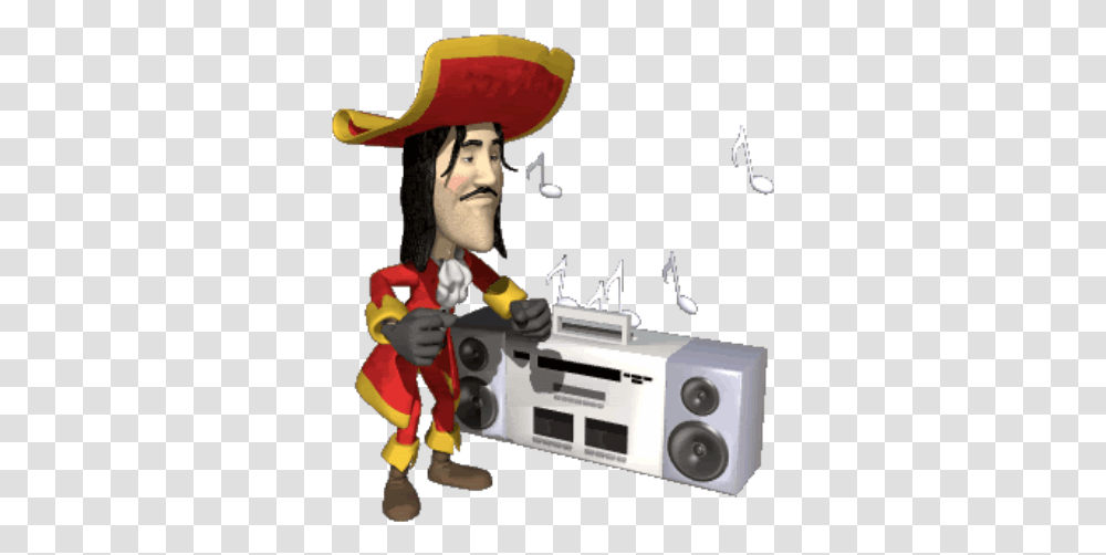 Clothes Swap Bot Dancing Pirate Gif, Hat, Clothing, Apparel, Person Transparent Png