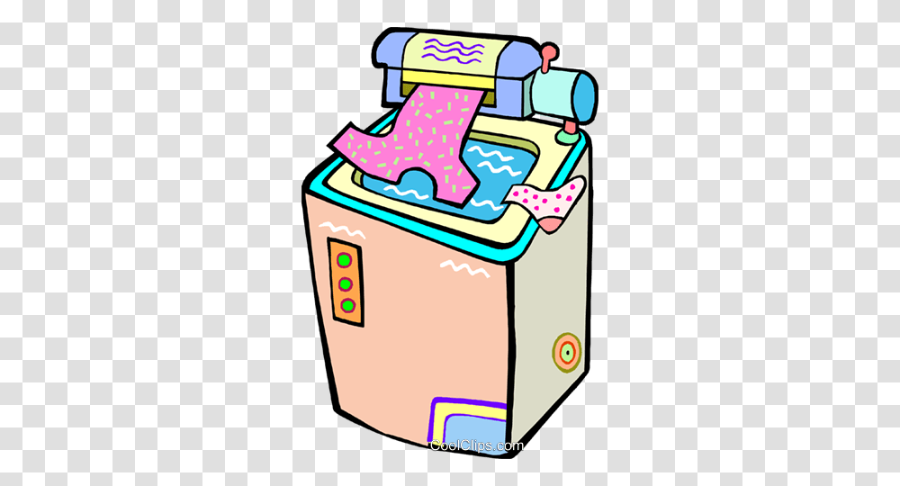 Clothes Washer Royalty Free Vector Clip Art Illustration, Appliance, Laundry Transparent Png