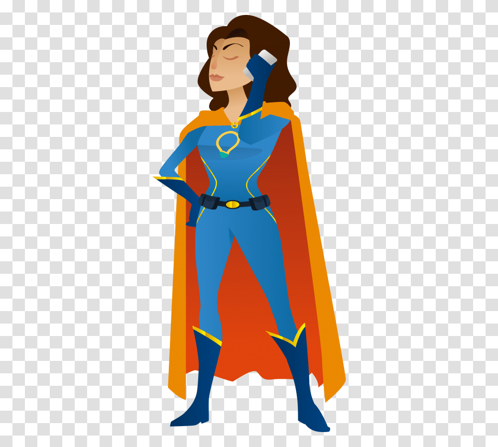 Clothing Clipart Superhero Power Girl Superman, Costume, Person, Female, Cape Transparent Png
