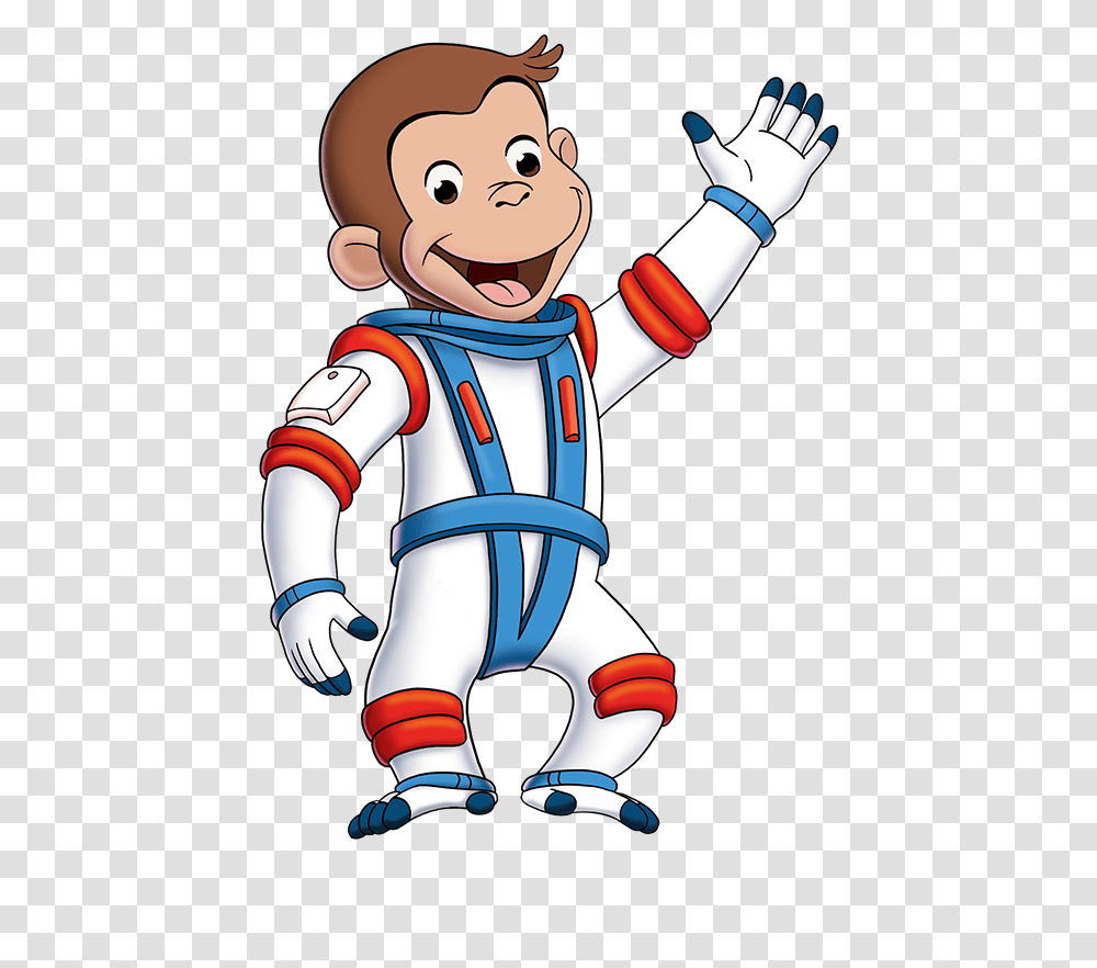 Clothing Clipart The Man With The Yellow Hat Curious George Film, Toy, Astronaut Transparent Png
