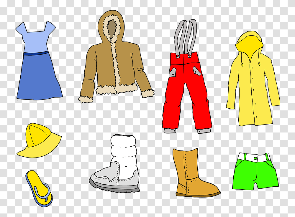 Clothing Dress Boots Coat Jacket Pants Rain Cover Clothes Clipart, Person, Suit, Overcoat, Shoe Transparent Png