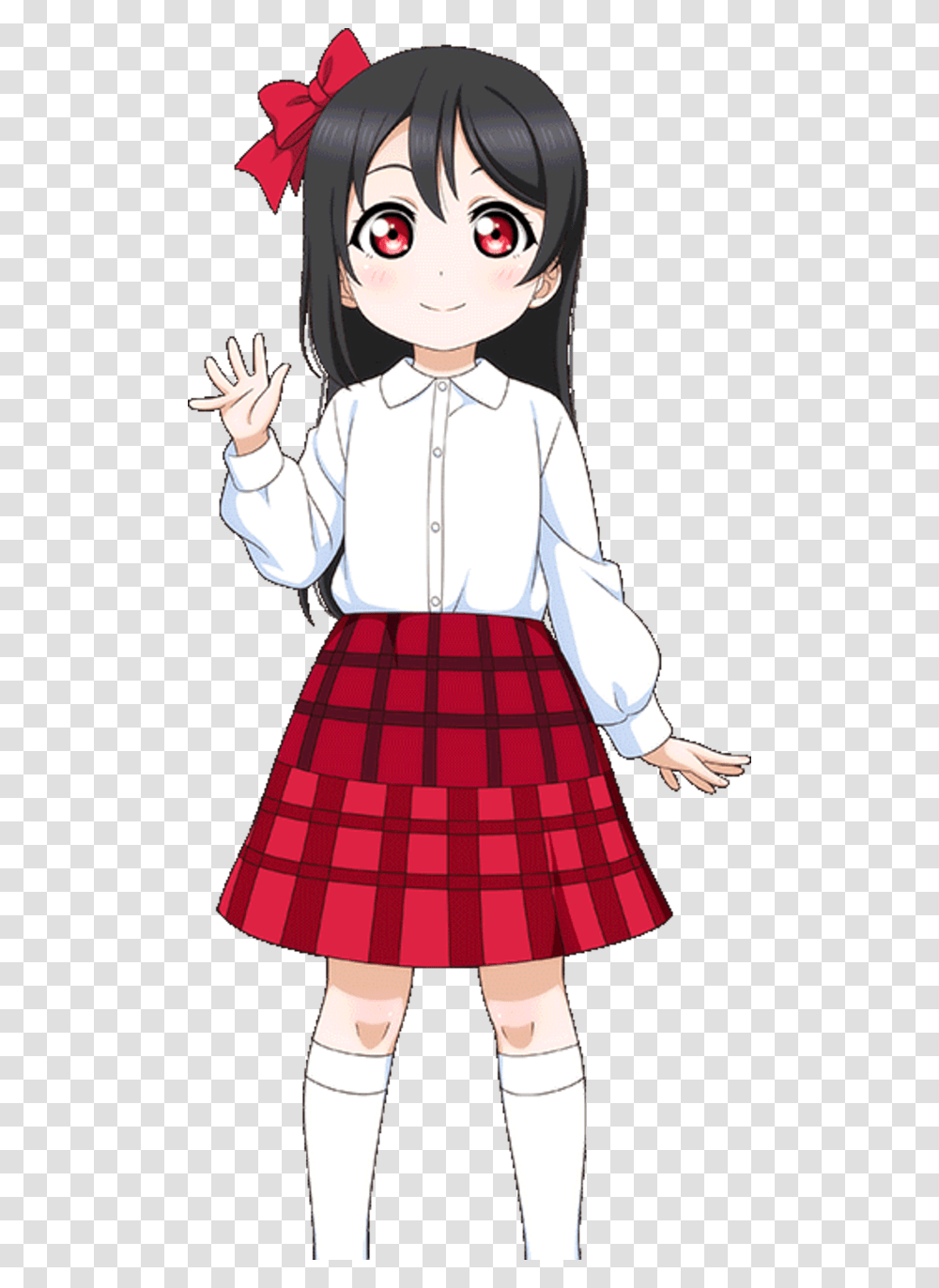 Clothing Hair Red Human Hair Color Anime School Uniform Love Live Young Nico, Apparel, Skirt, Person, Female Transparent Png