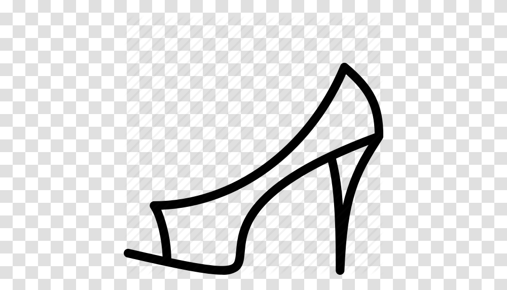 Clothing Heels Outline Peep Toe Womens Icon, Insect, Invertebrate, Animal, Chair Transparent Png