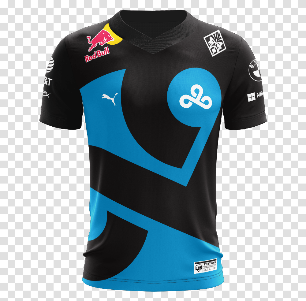 Cloud 9 League Of Legends Jersey, Apparel, Shirt, T-Shirt Transparent Png