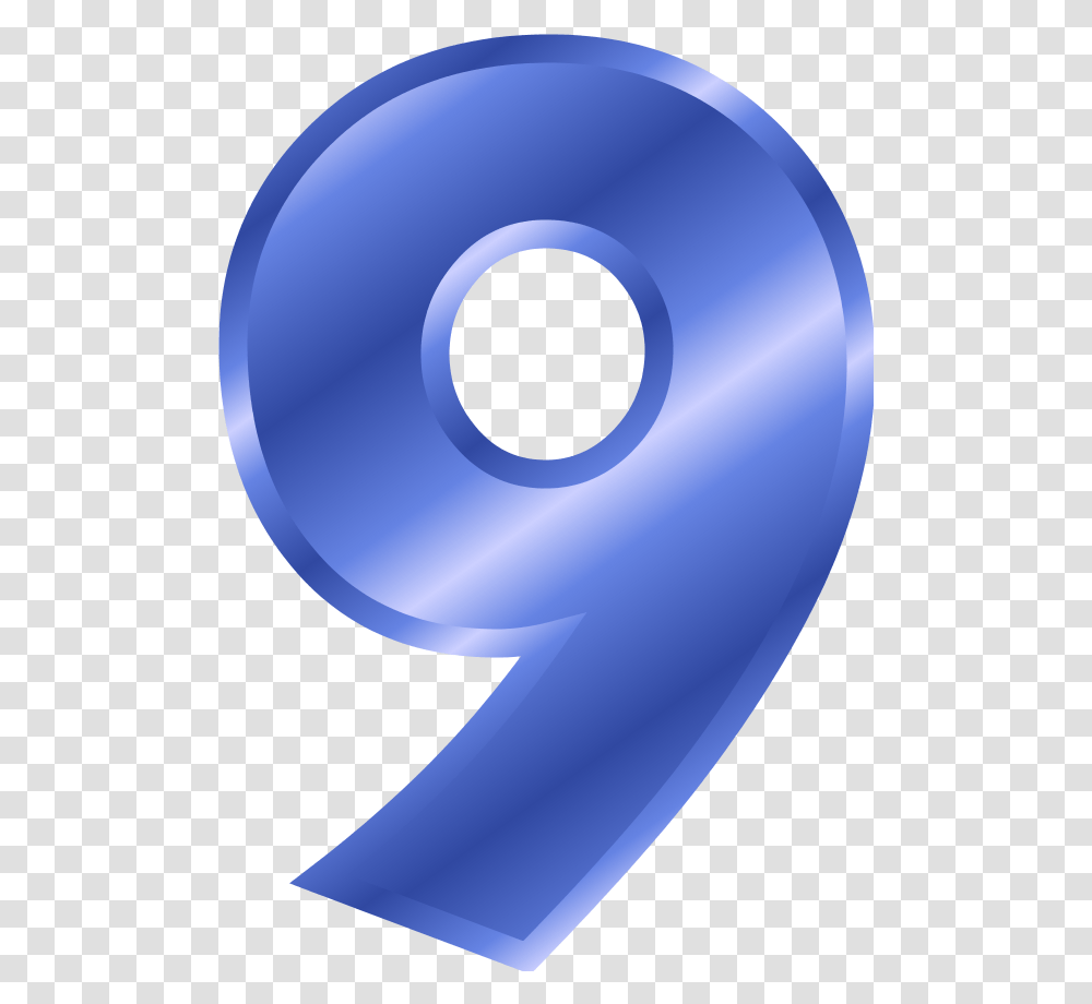 Cloud 9 Number 9 Blue Color, Hole, Disk Transparent Png