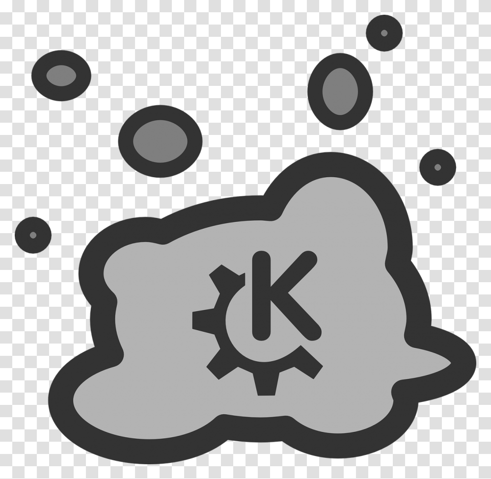 Cloud And Bubbles With Company Logo Clipart Kde Icon Svg, Plant, Food, Vegetable, Pumpkin Transparent Png
