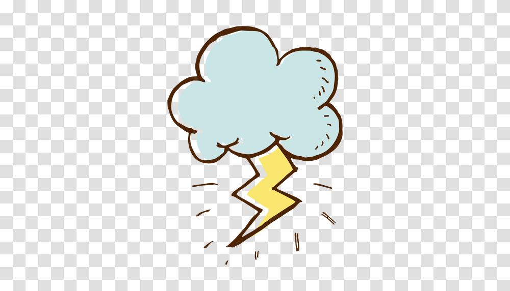 Cloud And Lightning Icon, Outdoors, Nature, Crowd Transparent Png