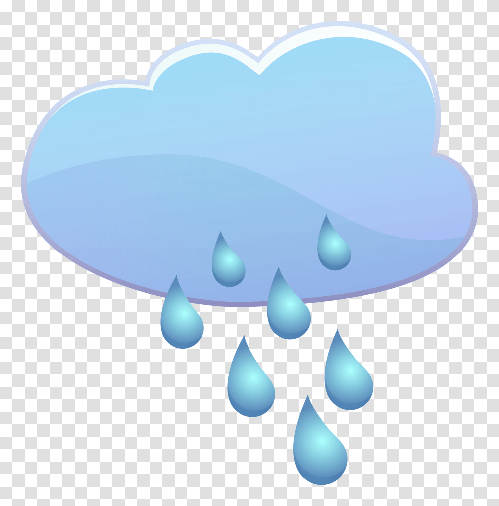 Cloud And Rain Drops Weather Icon Clip Art, Tree, Plant, Ornament, Pattern Transparent Png