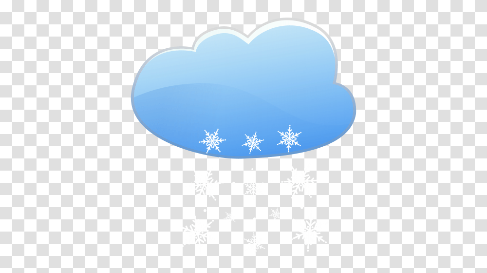 Cloud And Snow Weather Icon Clip Art, Snowflake, Lamp, Balloon Transparent Png