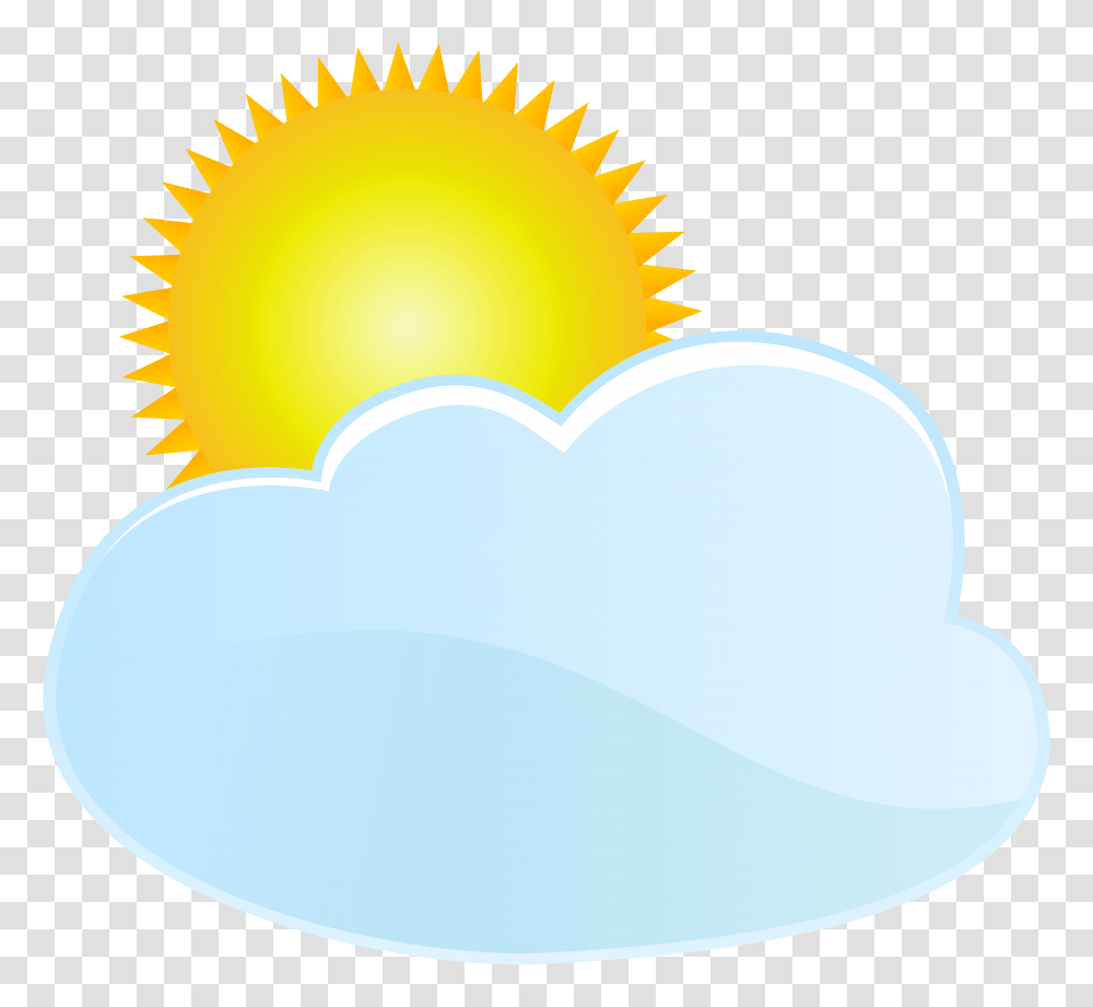 Cloud And Sun Weather Icon Clip Art, Outdoors, Nature, Food, Light Transparent Png