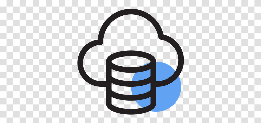 Cloud Backup Icon Of Colored Outline Style Available In Clip Art, Spiral, Coil, Rotor, Machine Transparent Png