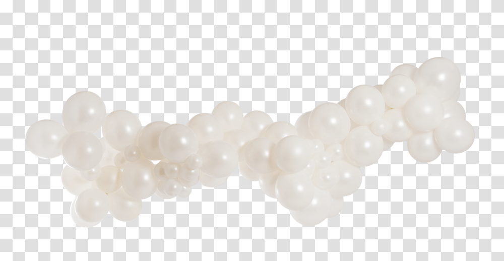 Cloud Balloon Garland Kit White Balloon Garland Background, Accessories, Accessory, Jewelry, Pearl Transparent Png