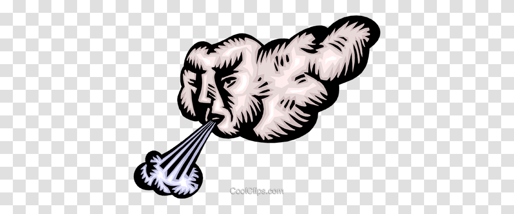 Cloud Blowing Wind Royalty Free Vector Clip Art Illustration, Zebra, Wildlife, Mammal, Animal Transparent Png