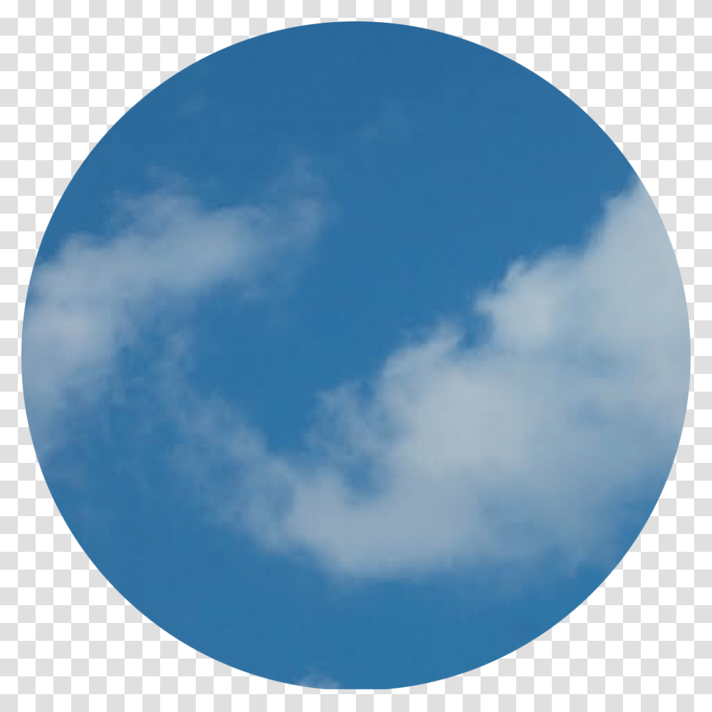 Cloud Circle Aesthetic Background Sky Blue Circle, Nature, Outdoors, Moon, Outer Space Transparent Png