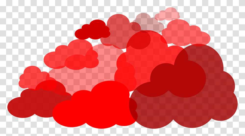 Cloud Clipart Red, Plant, Food, Heart, Hand Transparent Png