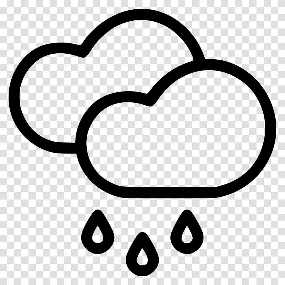 Cloud Clouds Rain Drops Drizzle Rainfall Icon Free, Sunglasses, Accessories, Accessory, Heart Transparent Png
